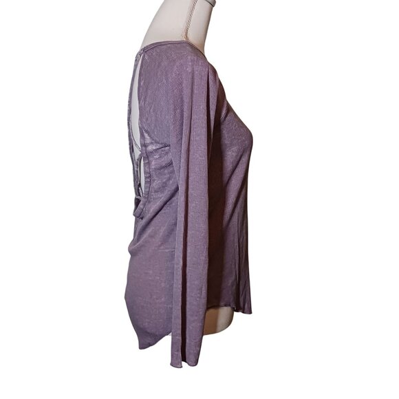 NEW Chaser‎ Burnout Strappy Open Back Ribbed Long Sleeve T-shirt Size M - Picture 5 of 8